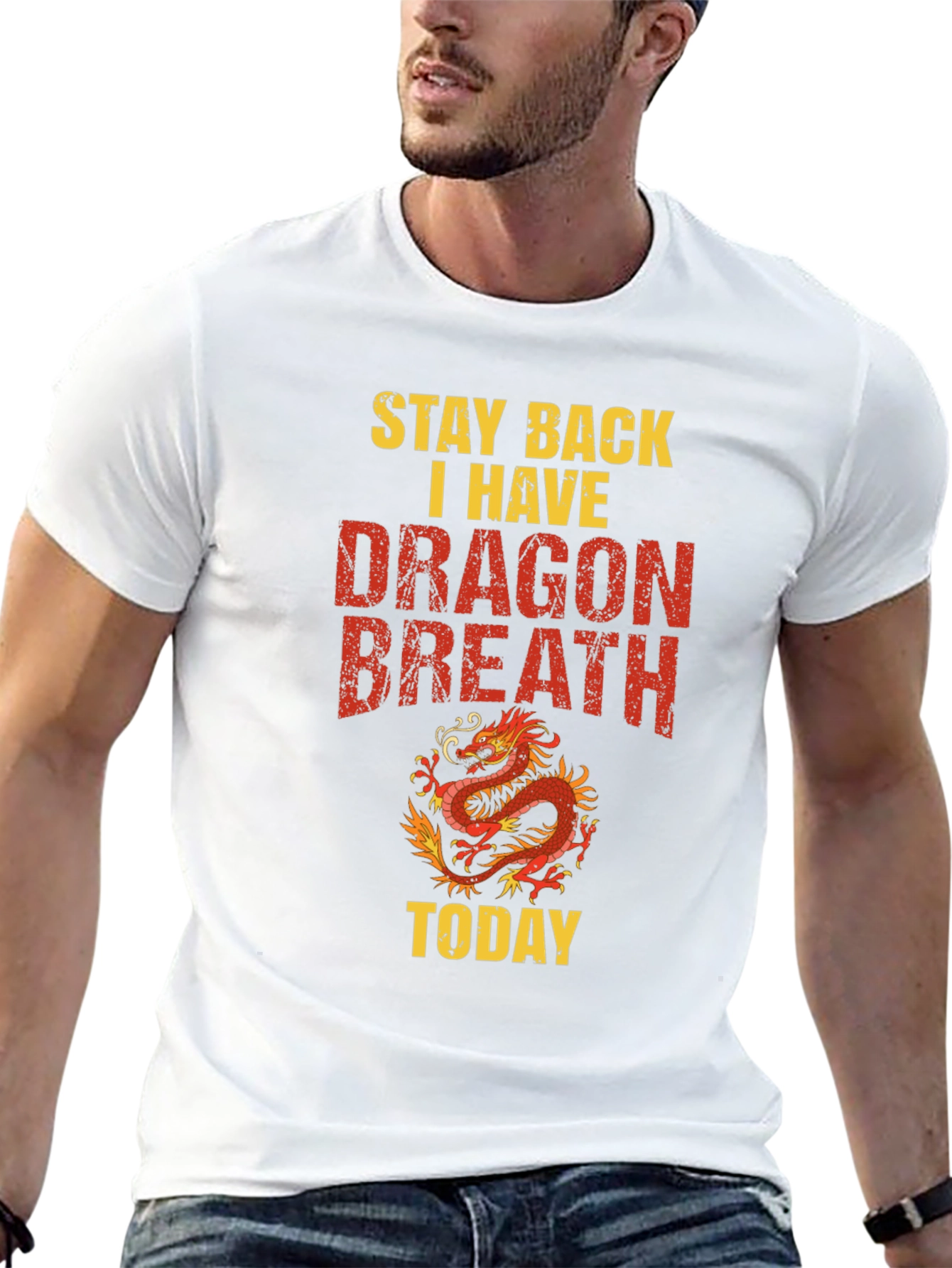 Dragon Breath Graphic T-Shirt - Stay Back Today