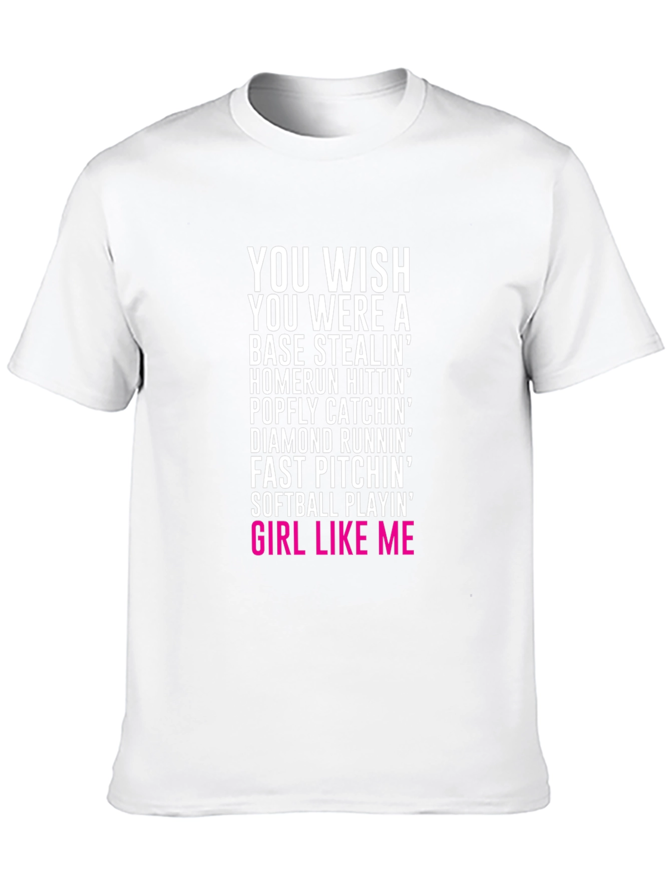 Softball Girl Graphic T-Shirt