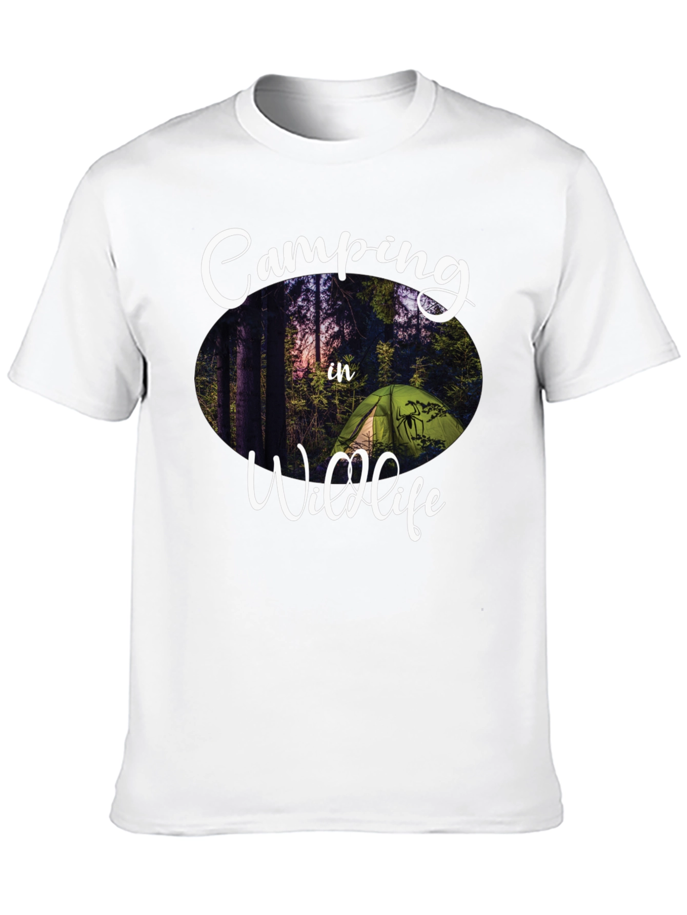 Camping in Wildlife Graphic Tee