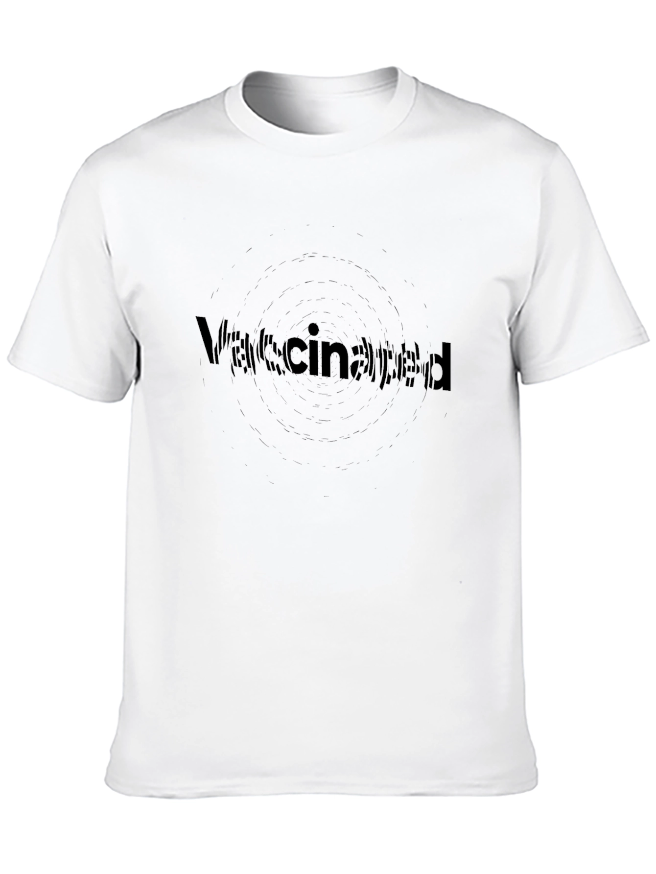 Vaccinated Black T-Shirt - Stylish Statement Tee
