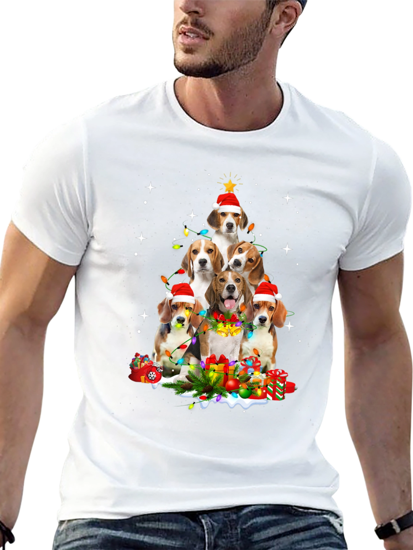 Beagle Christmas Tree T-Shirt