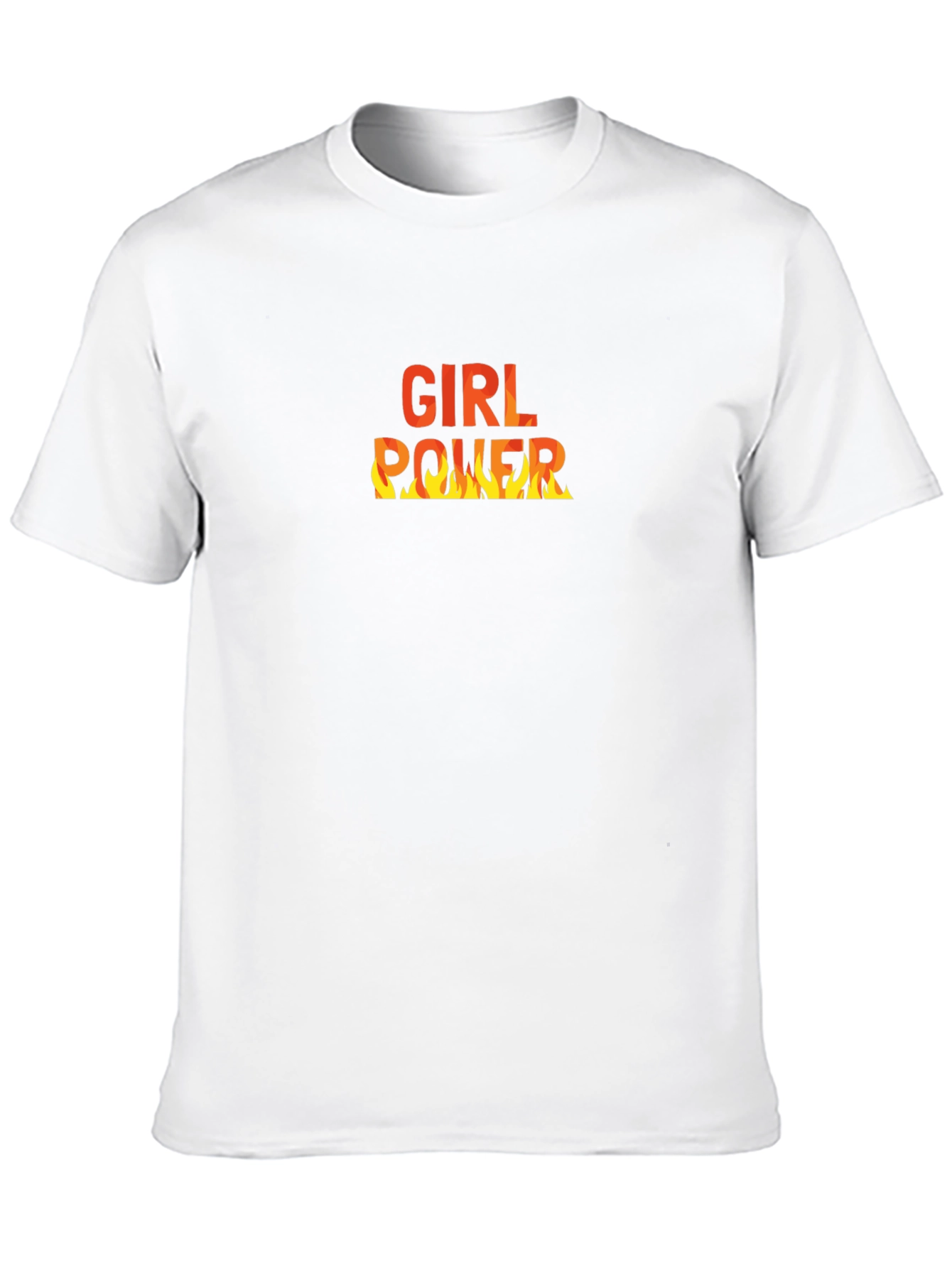 Girl Power Flame Graphic Tee - Black T-Shirt