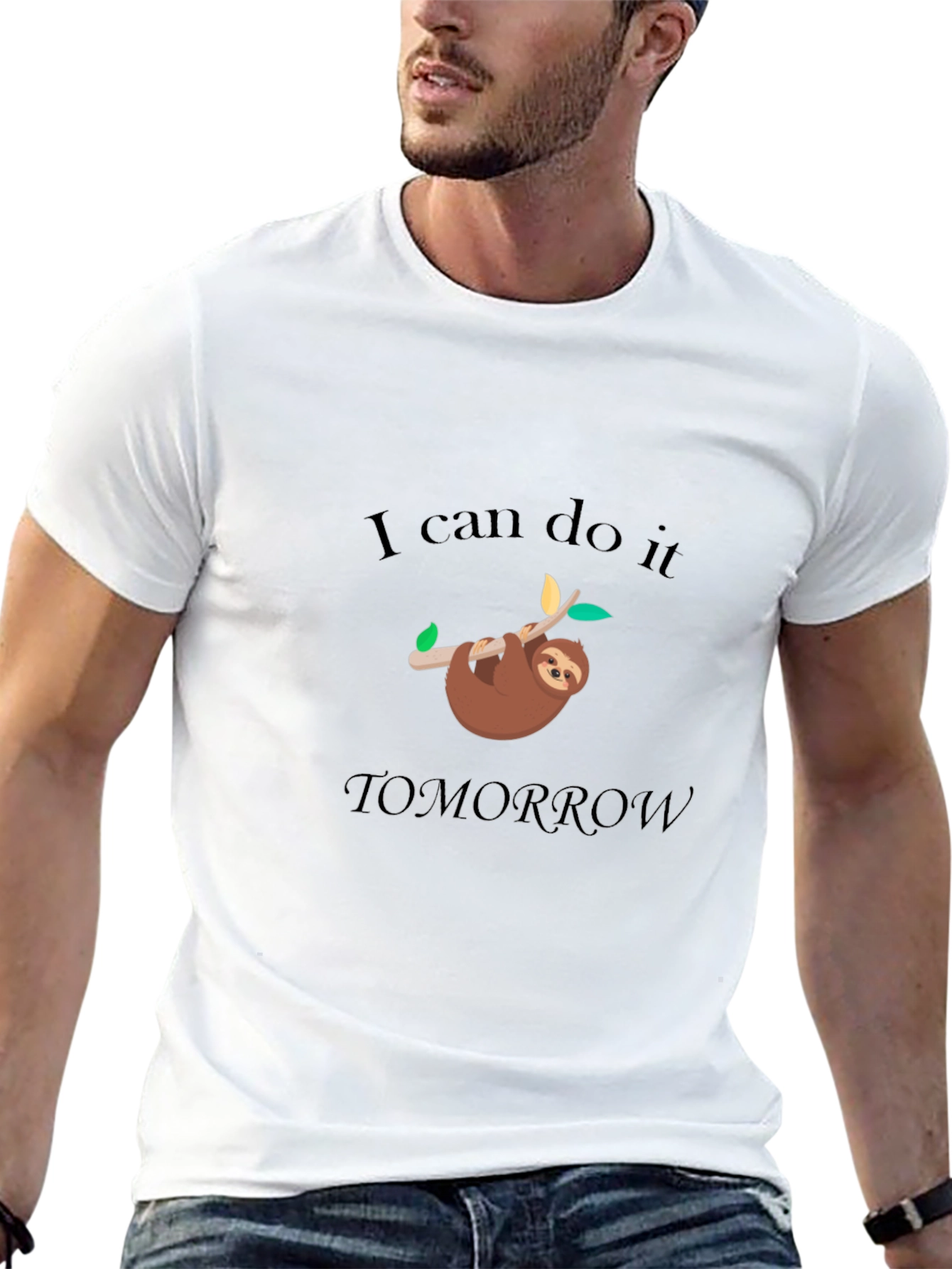 I Can Do It Tomorrow Sloth Graphic T-Shirt