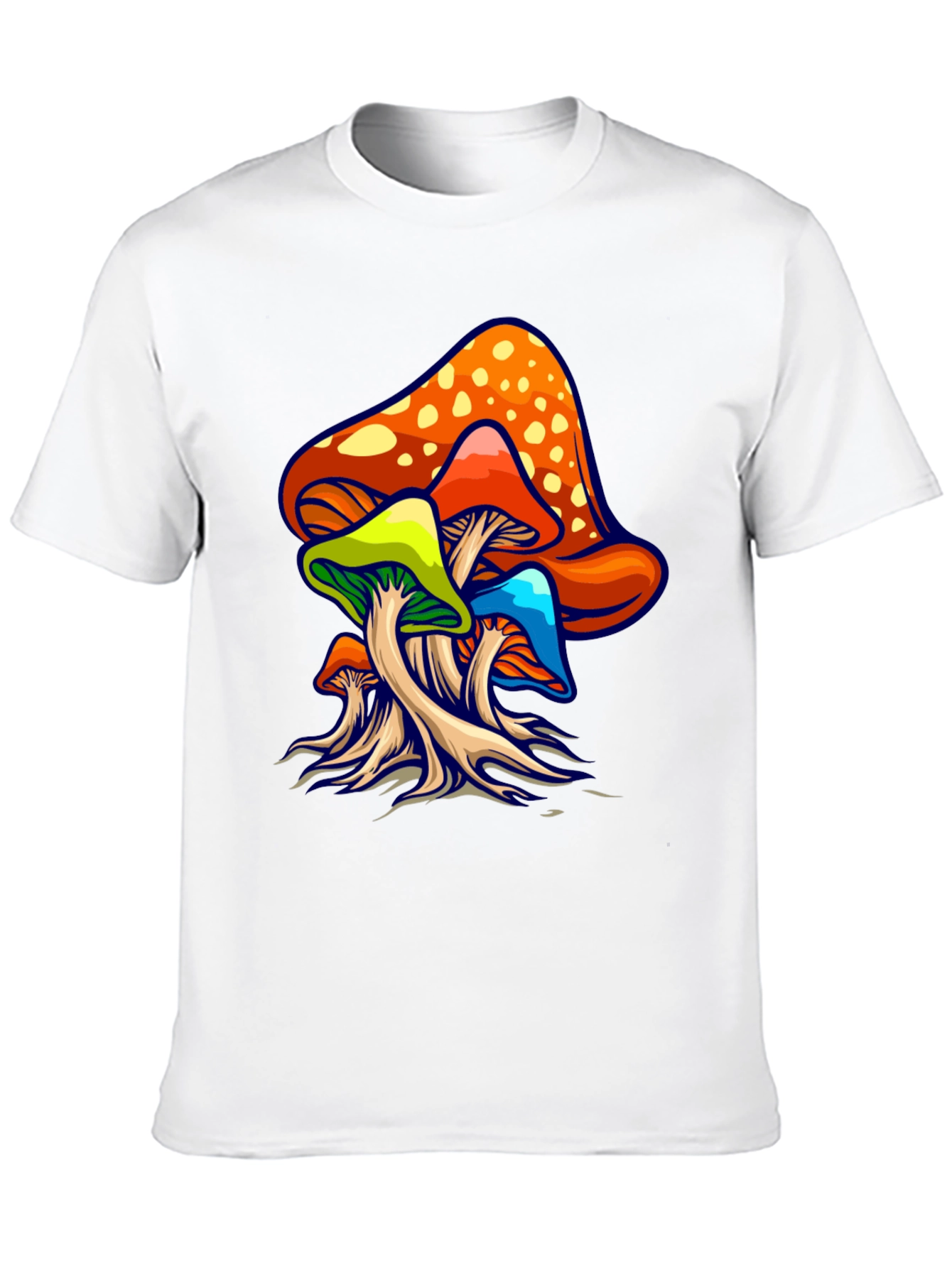 Psychedelic Mushroom Graphic Tee - Groovy Design