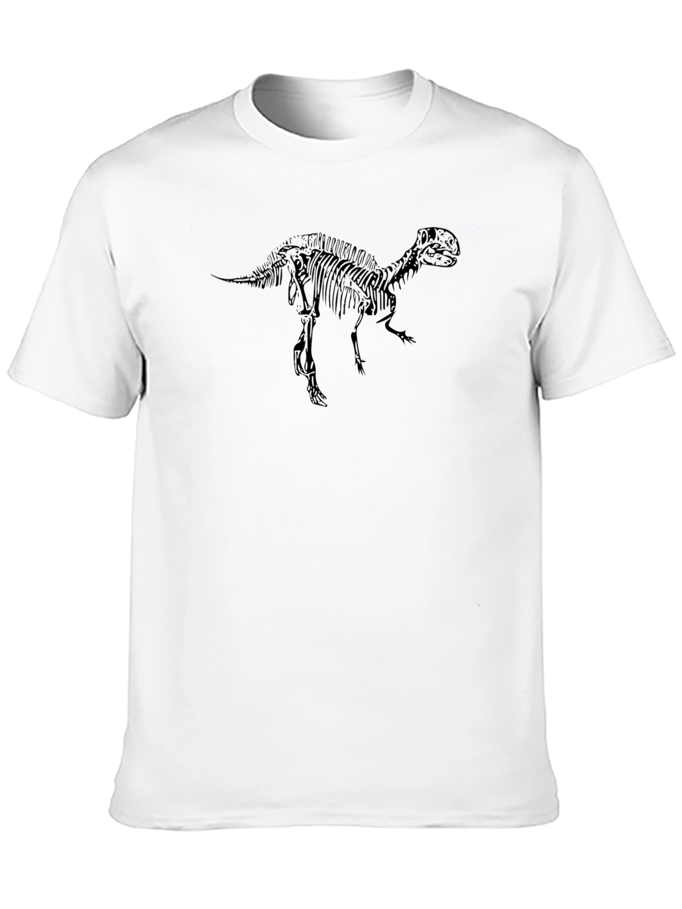 Black T-Rex Skeleton Graphic Tee