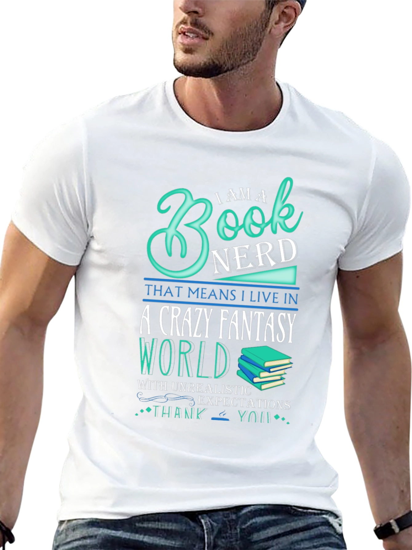 Book Nerd Crazy Fantasy World T-Shirt