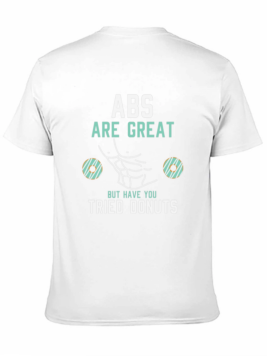 Abs Are Great Donuts T-Shirt Funny Gym Tee