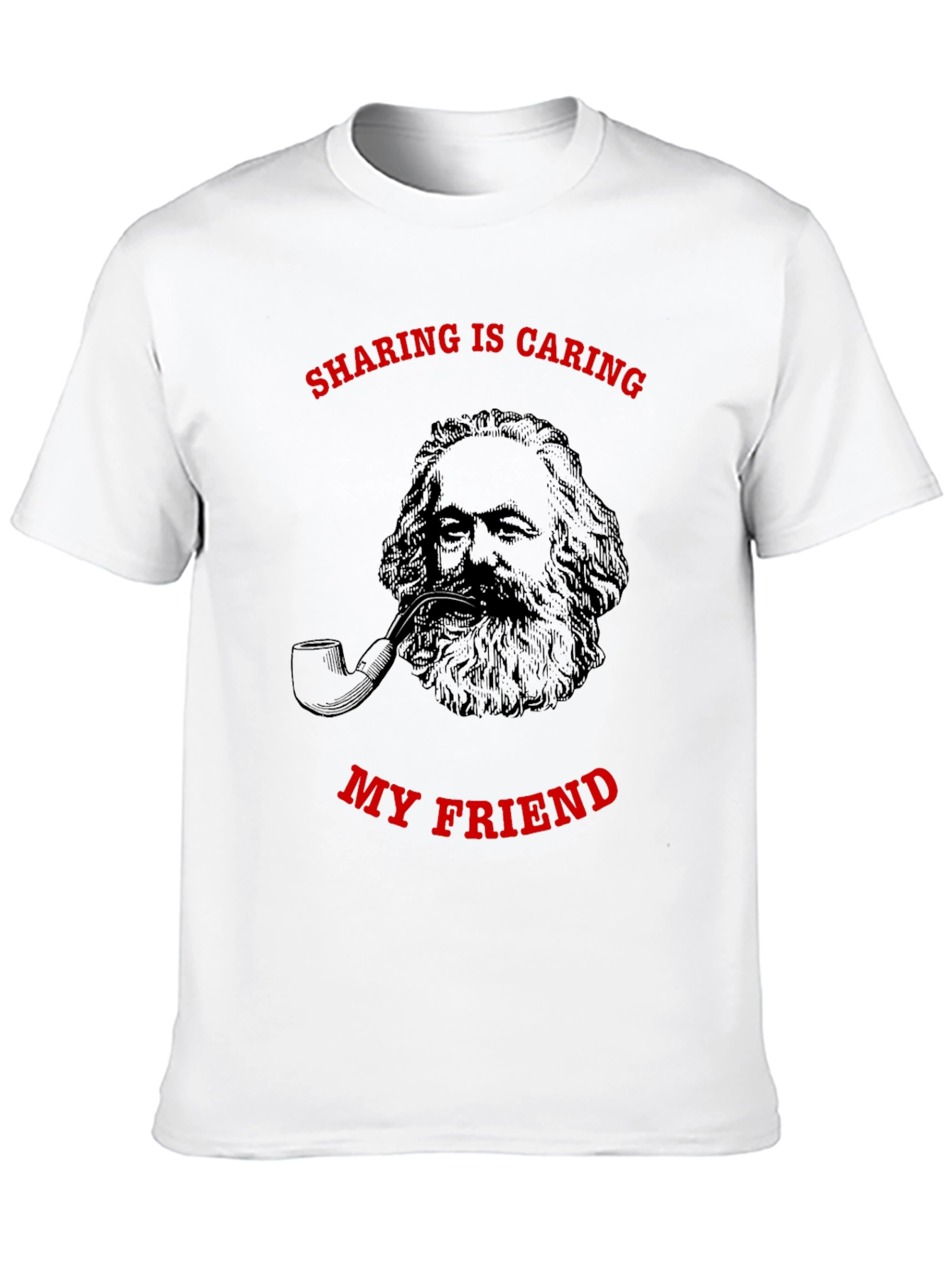 Sharing is Caring Karl Marx Graphic T-Shirt