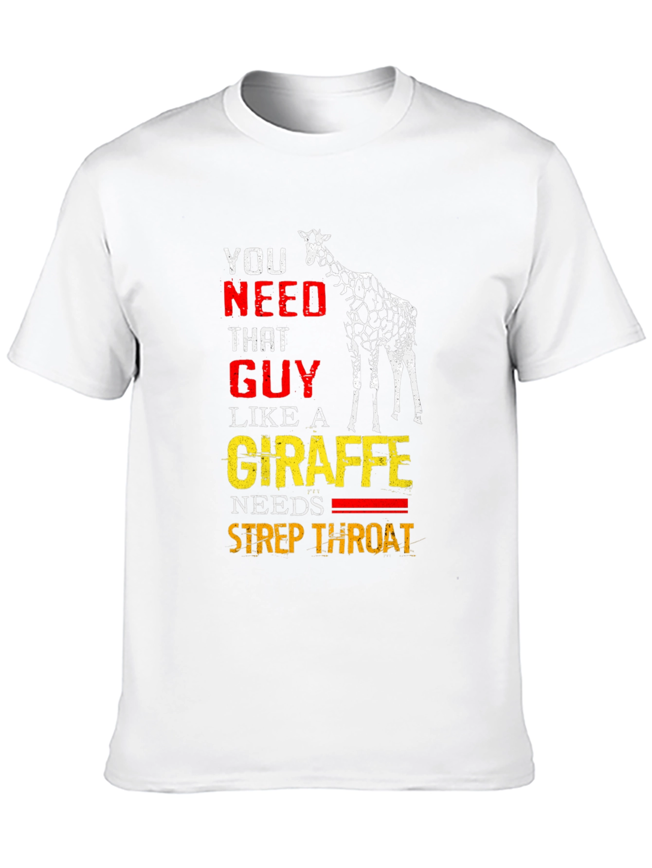 Giraffe Strep Throat Graphic T-Shirt