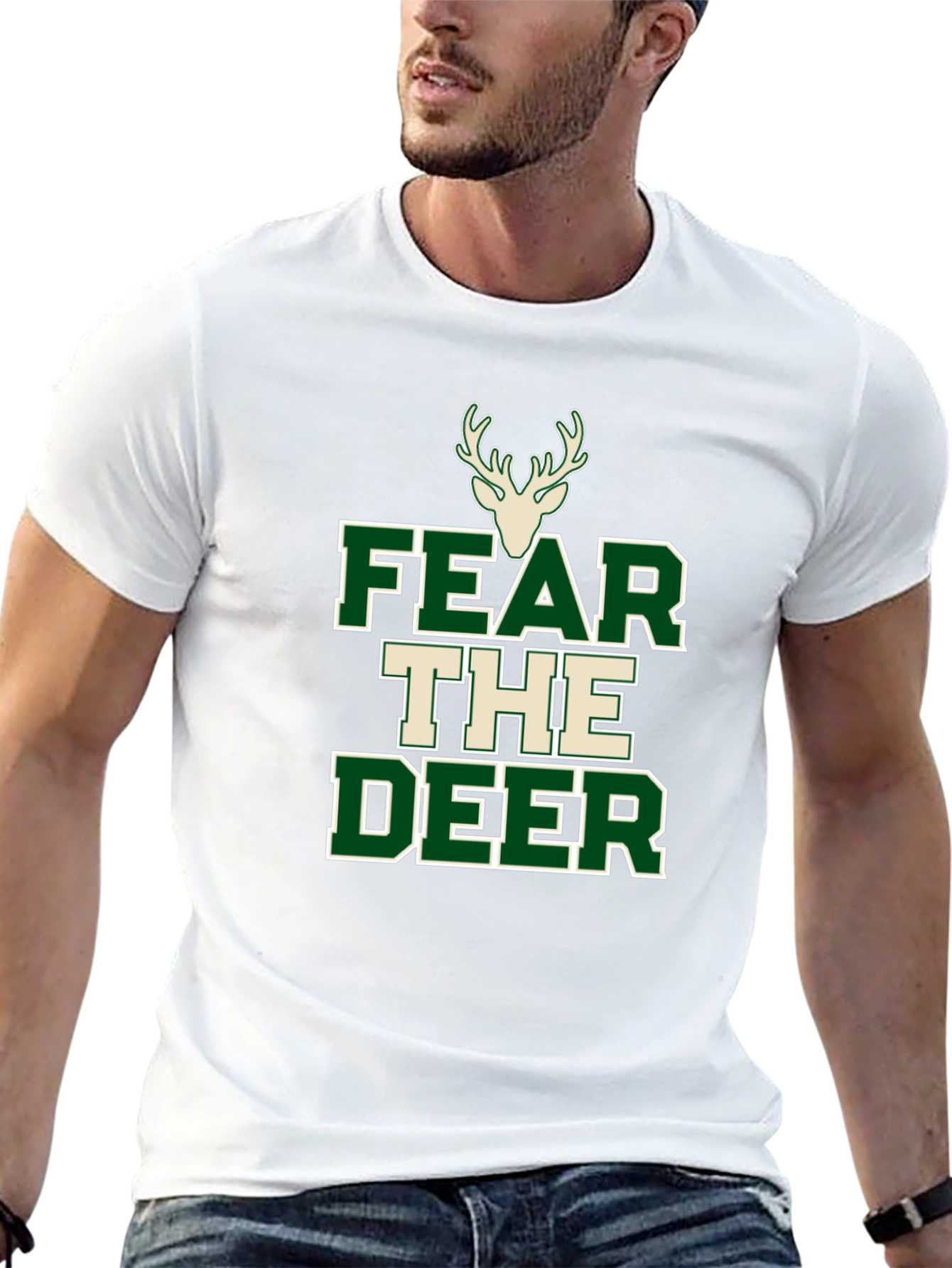 Fear the Deer Black T-Shirt