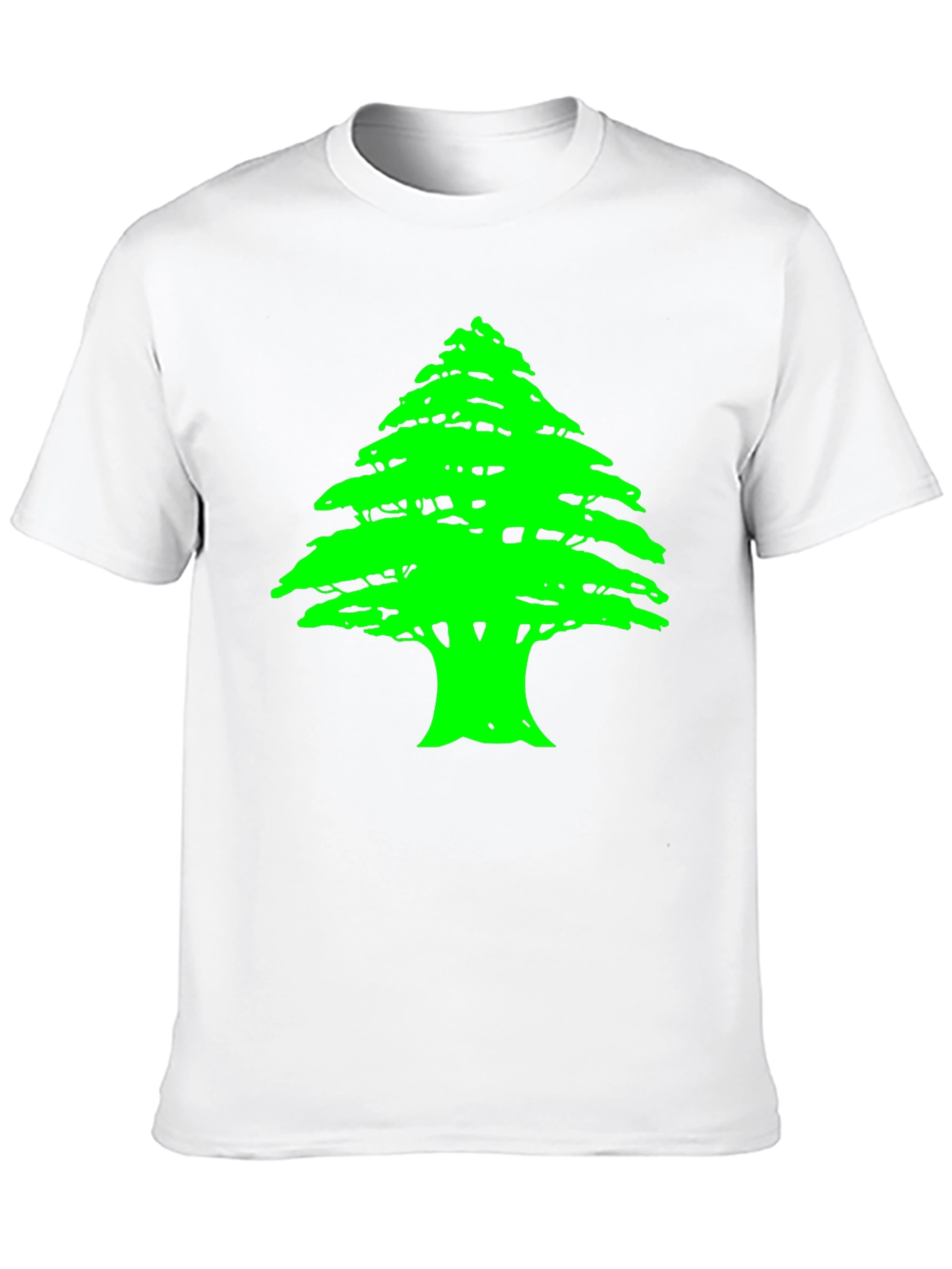 Lebanese Cedar Tree Graphic Black T-Shirt