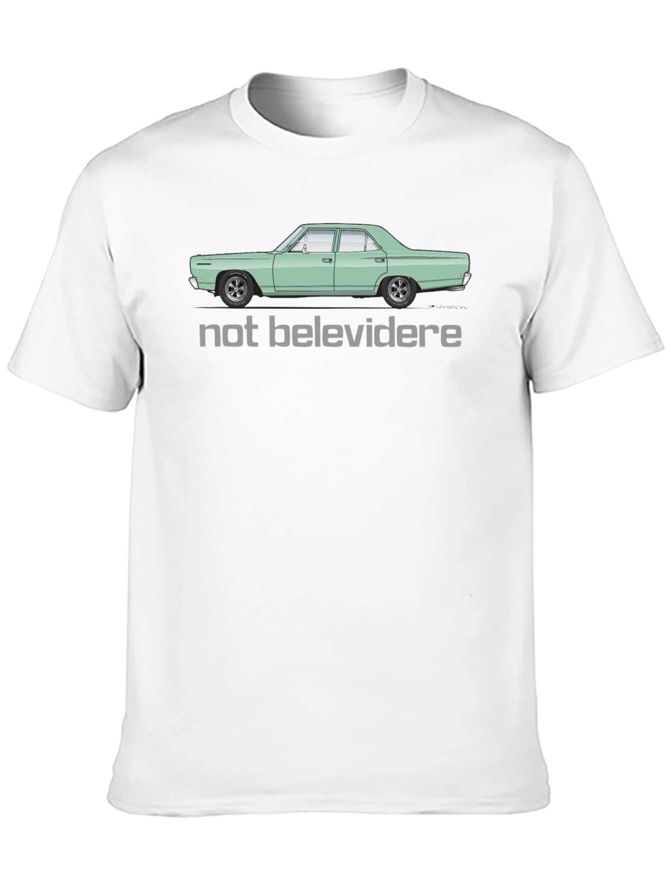 Not Belevedere Car Graphic T-Shirt - Classic Car Tee