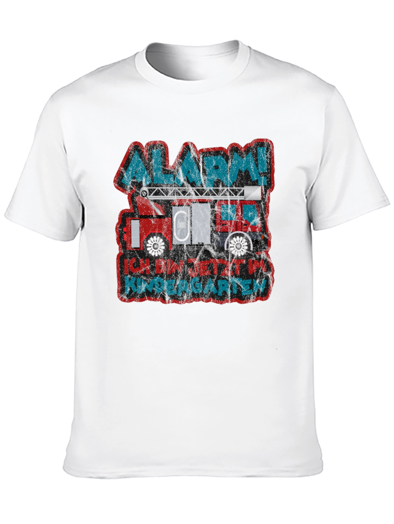 Alarm! Kindergarten Fire Truck T-Shirt