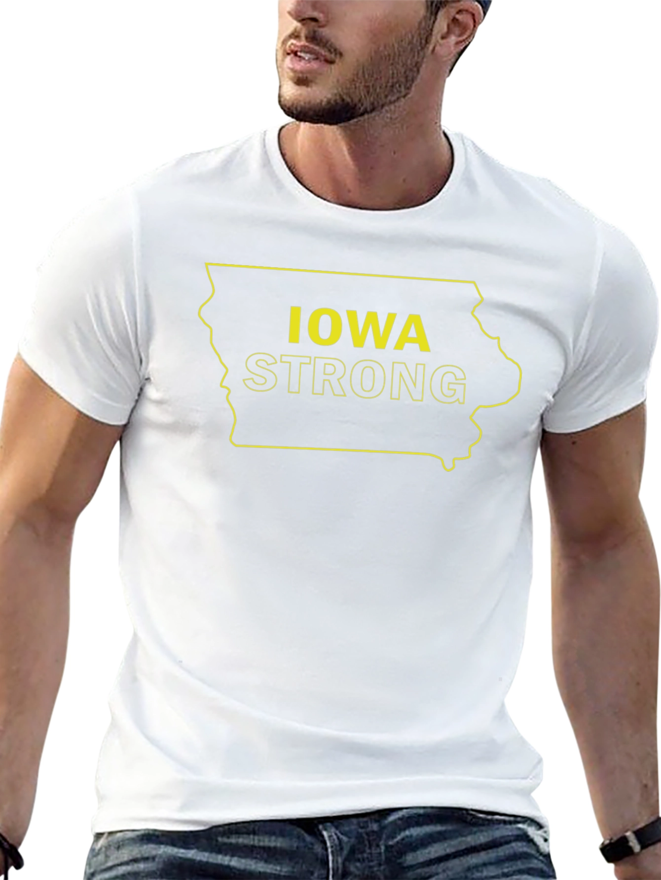 Iowa Strong Graphic T-Shirt - Black