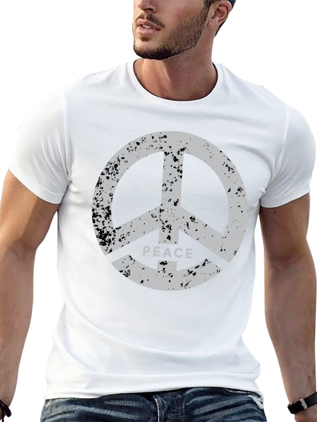 Peace Sign Black T-Shirt