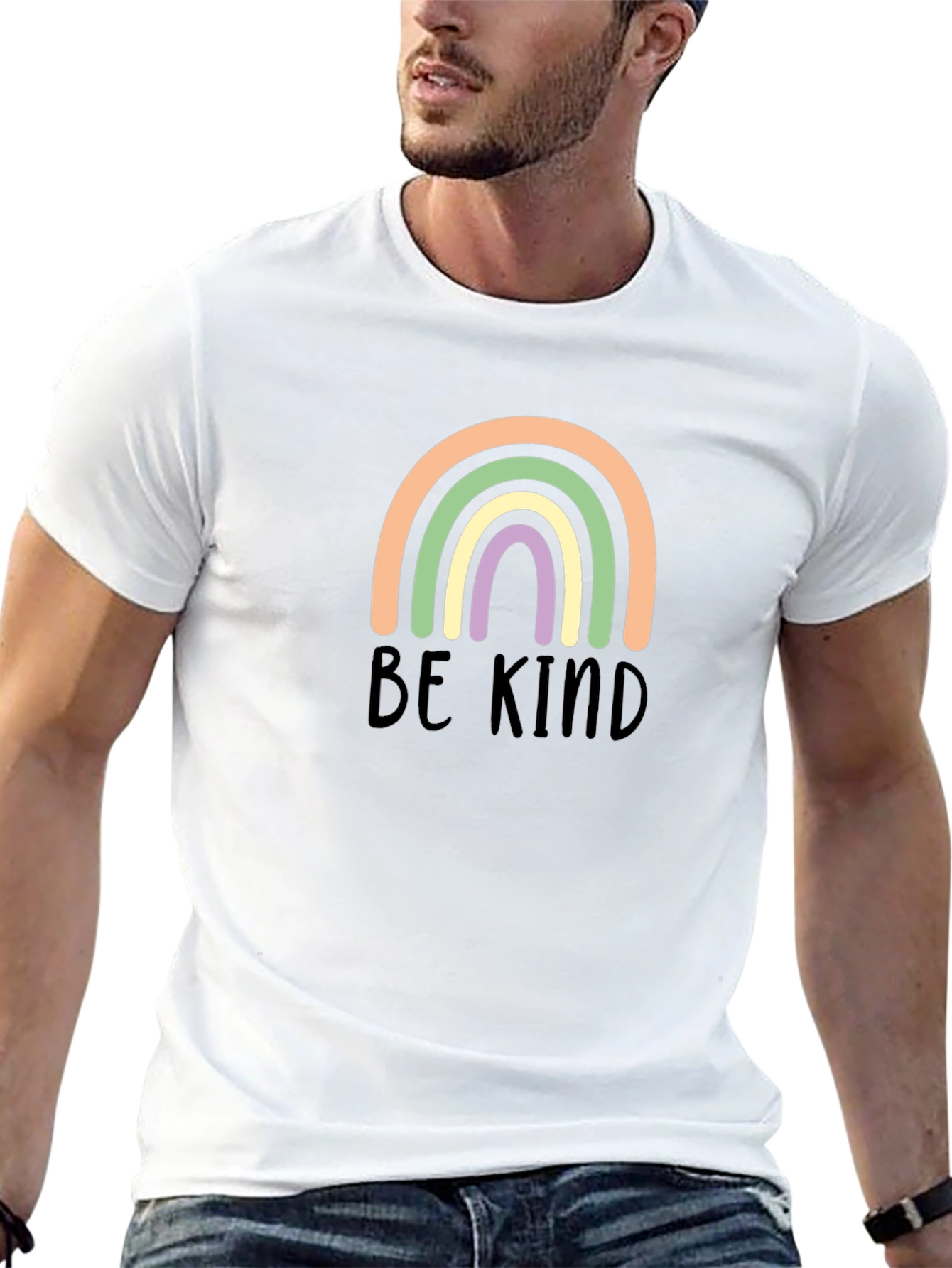Be Kind Rainbow Graphic Tee