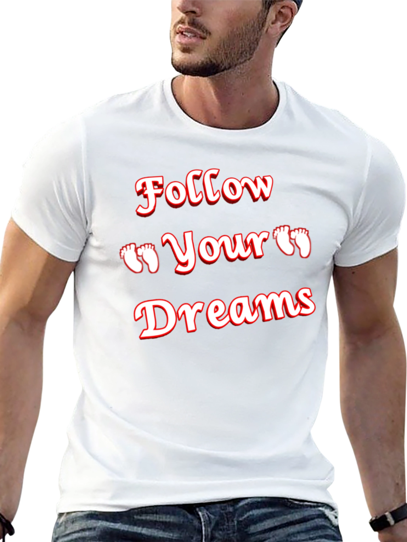 Follow Your Dreams Graphic Tee - Black T-Shirt