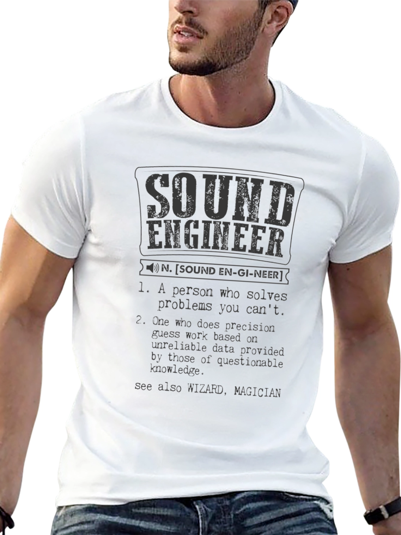 Sound Engineer Definition Graphic T-Shirt