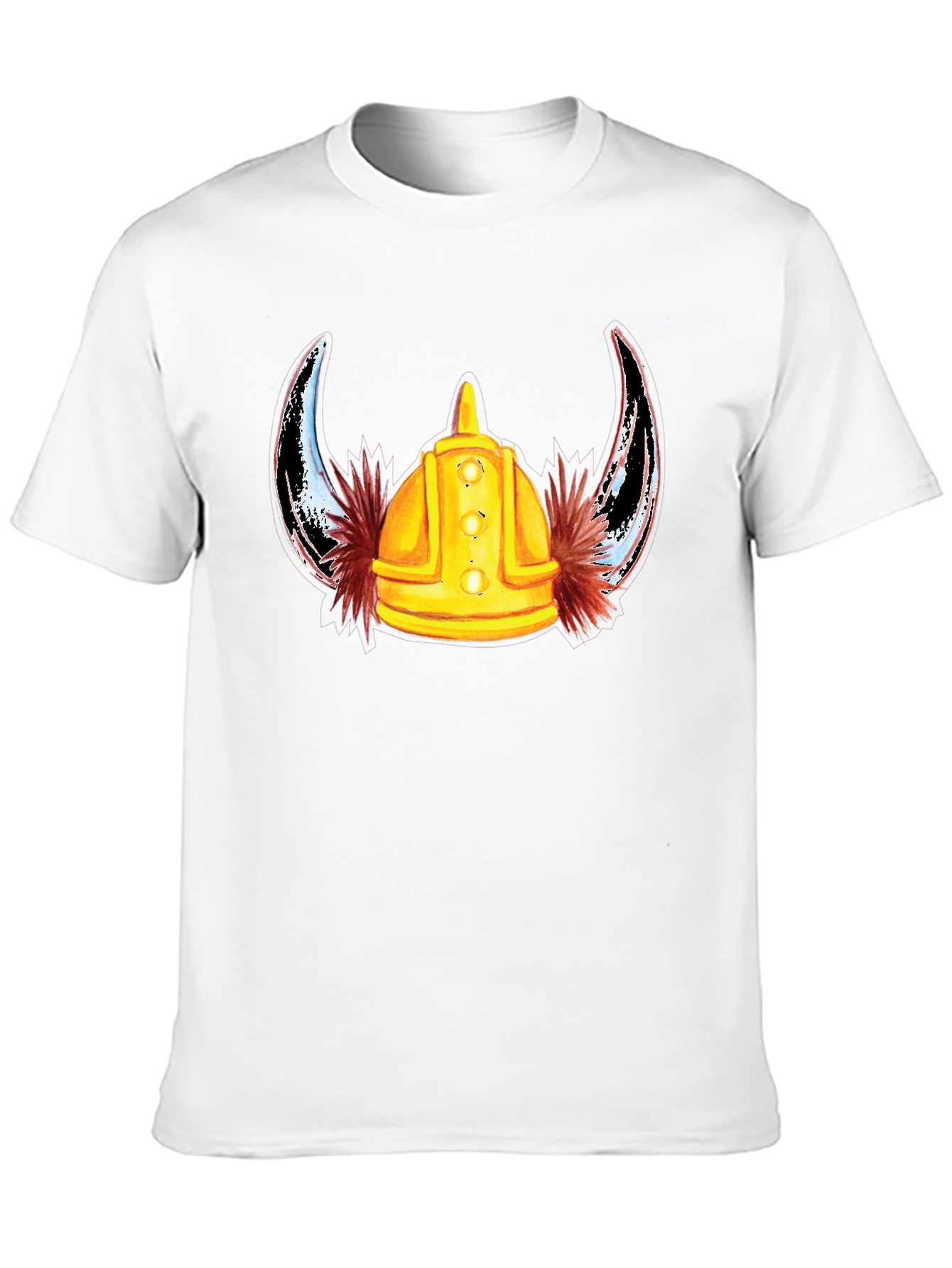 Viking Helmet T-Shirt - Mens Black Tee