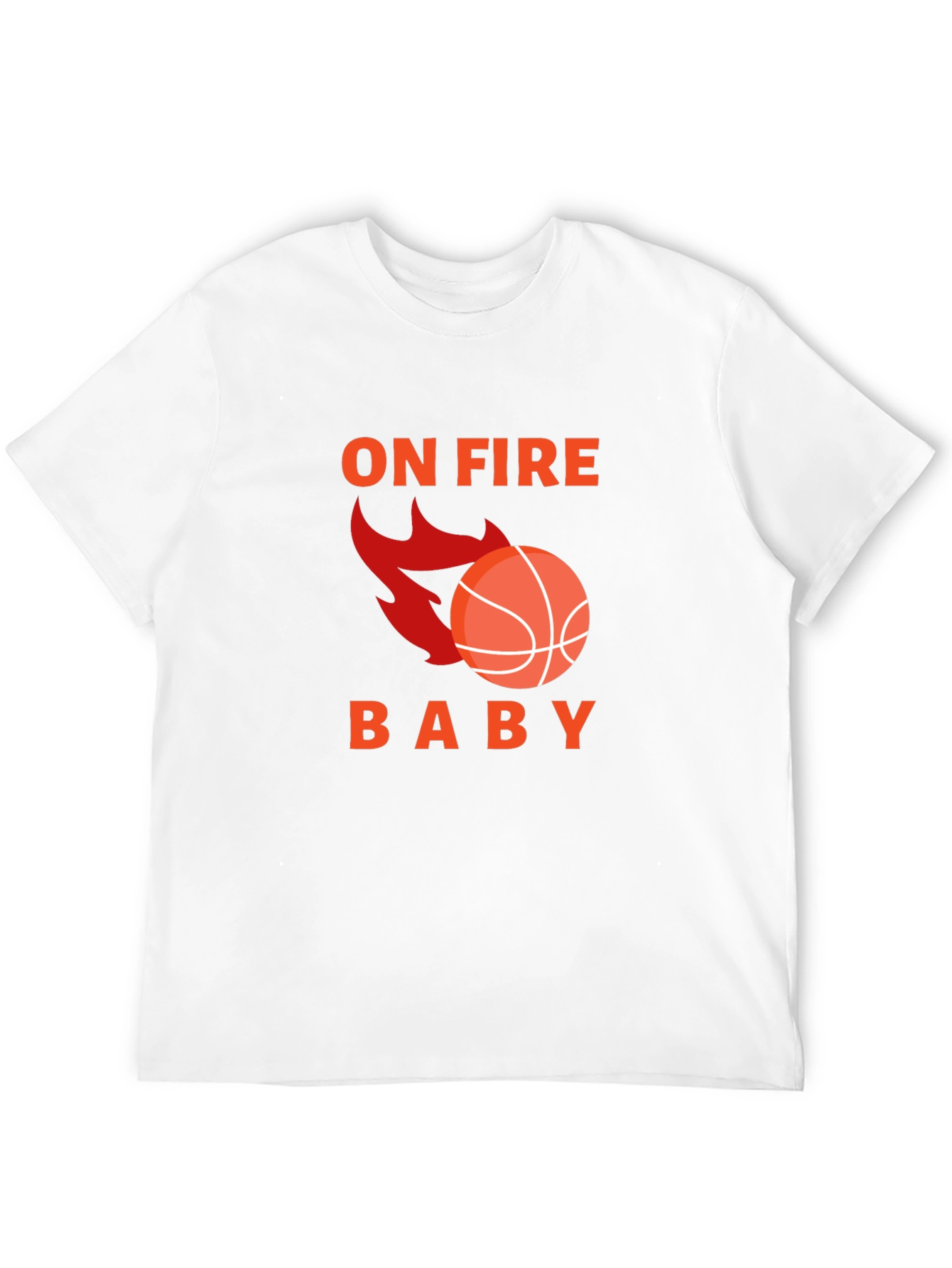 On Fire Basketball Graphic Tee - Black