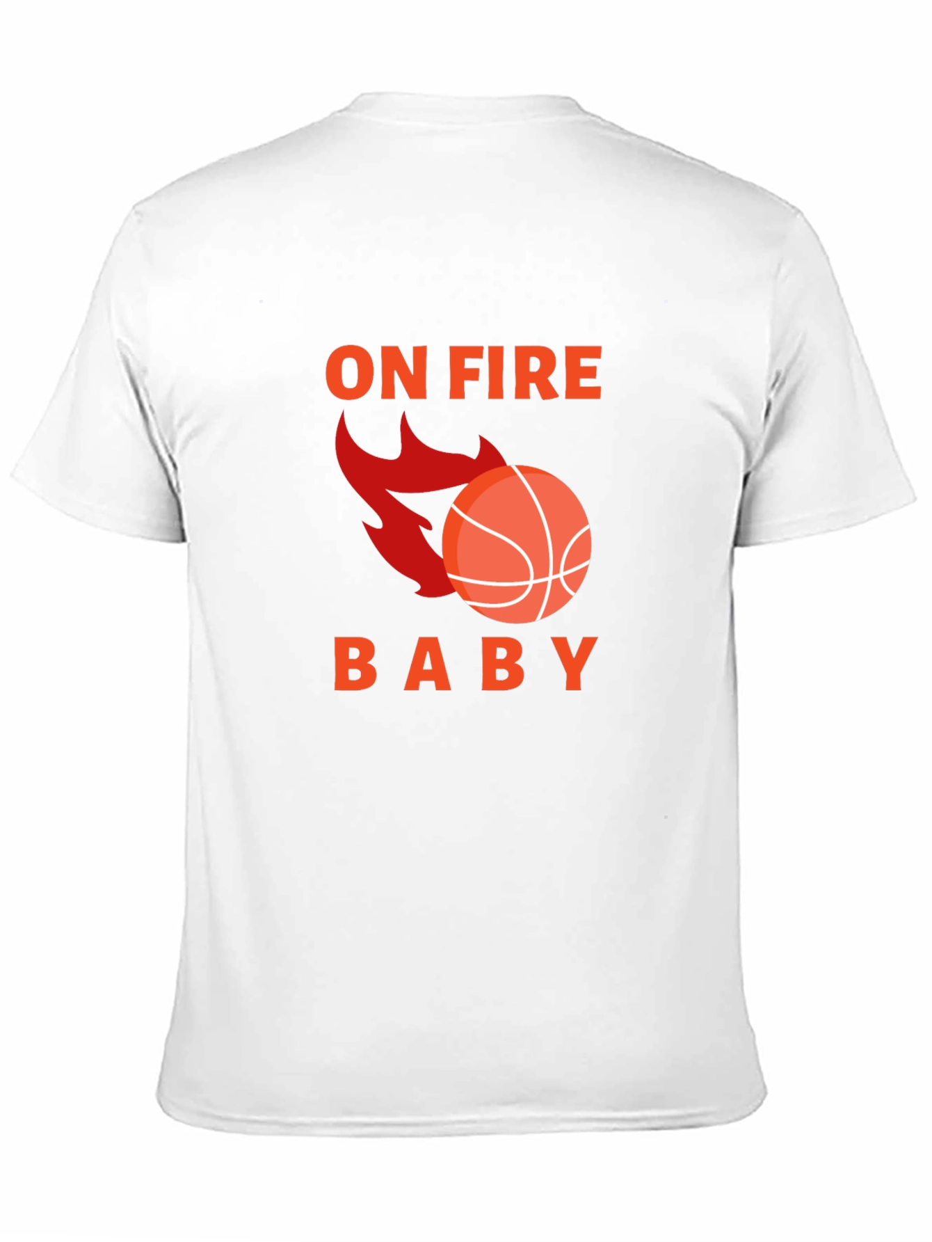 On Fire Basketball Graphic Tee - Black
