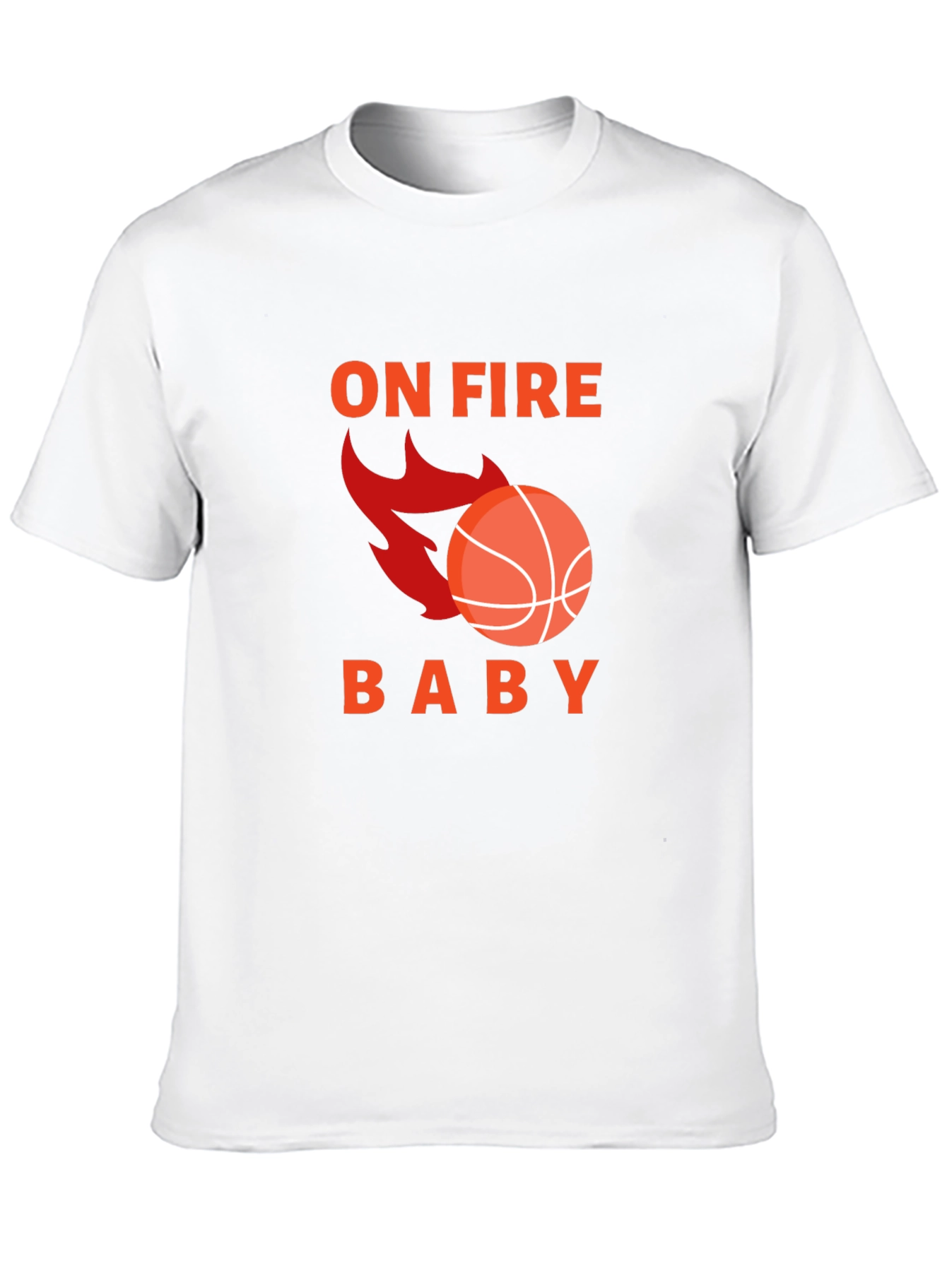 On Fire Basketball Graphic Tee - Black