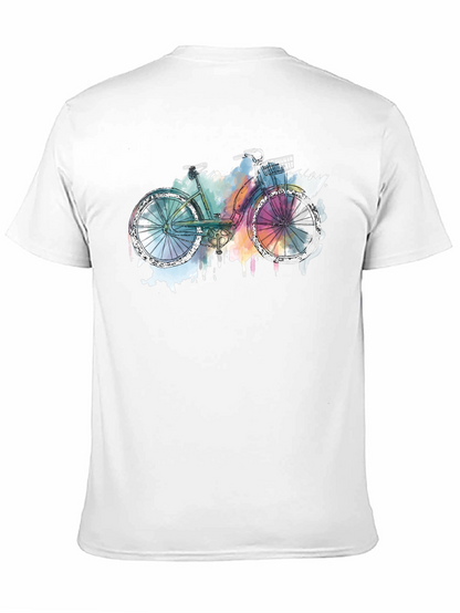 Bicycle Graphic T-Shirt - Artistic Style