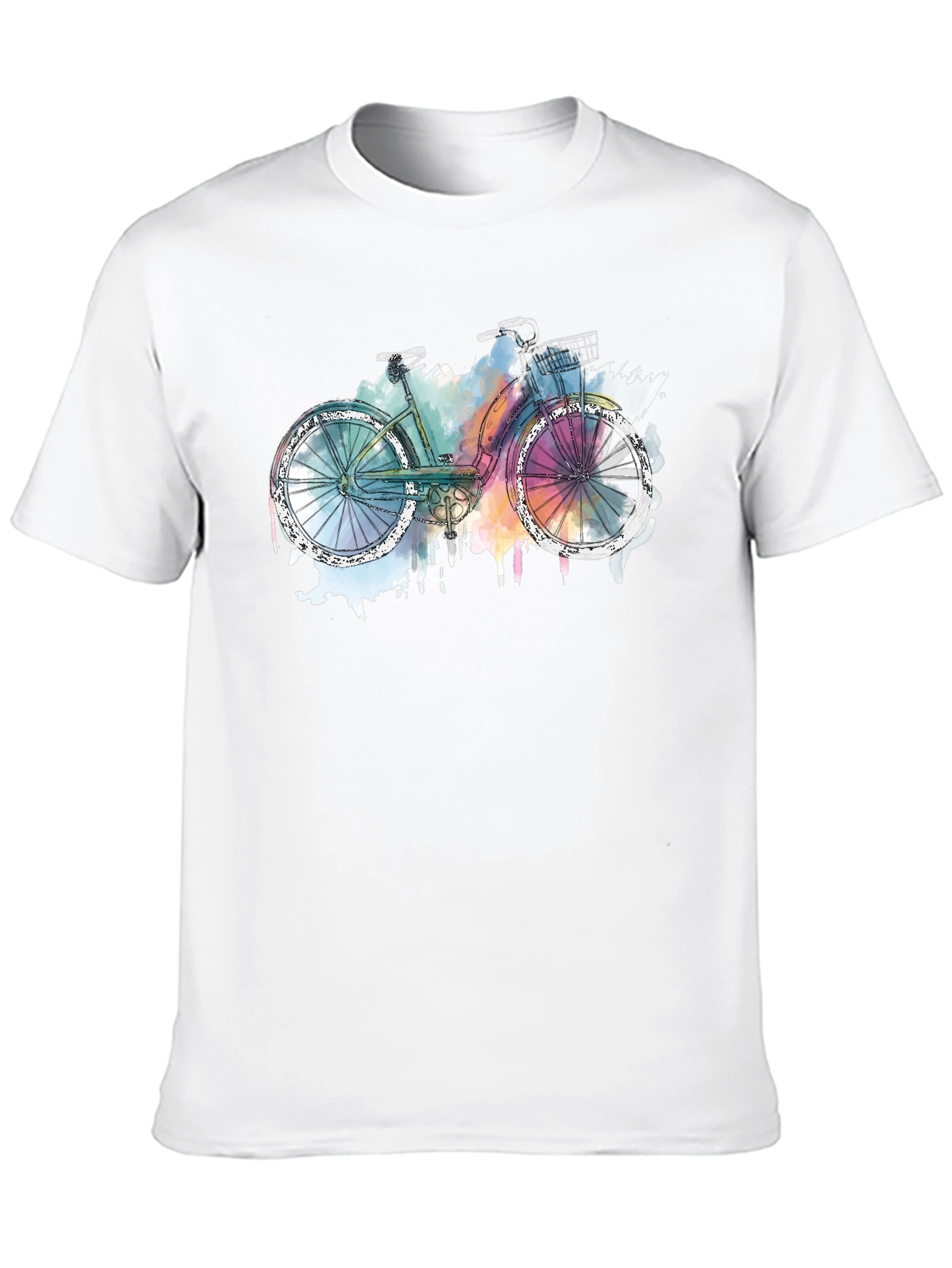 Bicycle Graphic T-Shirt - Artistic Style