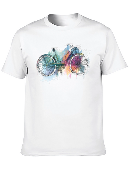 Bicycle Graphic T-Shirt - Artistic Style