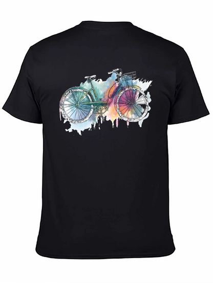 Bicycle Graphic T-Shirt - Artistic Style