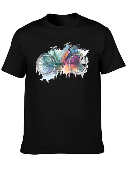 Bicycle Graphic T-Shirt - Artistic Style