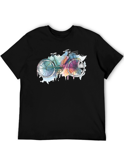 Bicycle Graphic T-Shirt - Artistic Style