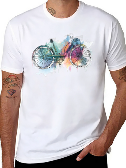 Bicycle Graphic T-Shirt - Artistic Style
