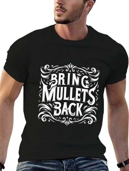 Bring Mullets Back Graphic Tee - Retro Style