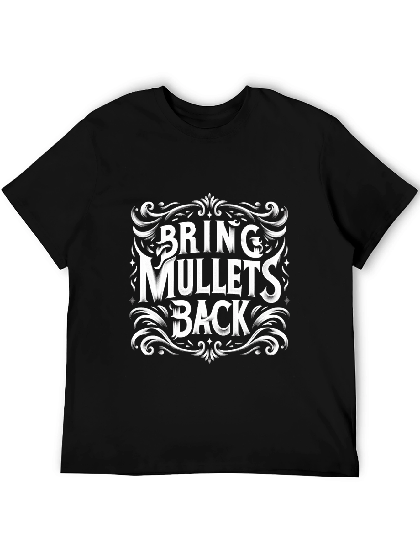 Bring Mullets Back Graphic Tee - Retro Style