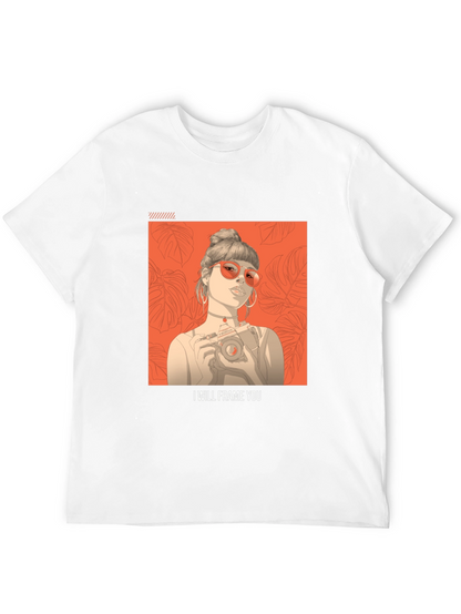 I Will Frame You Black Graphic Tee