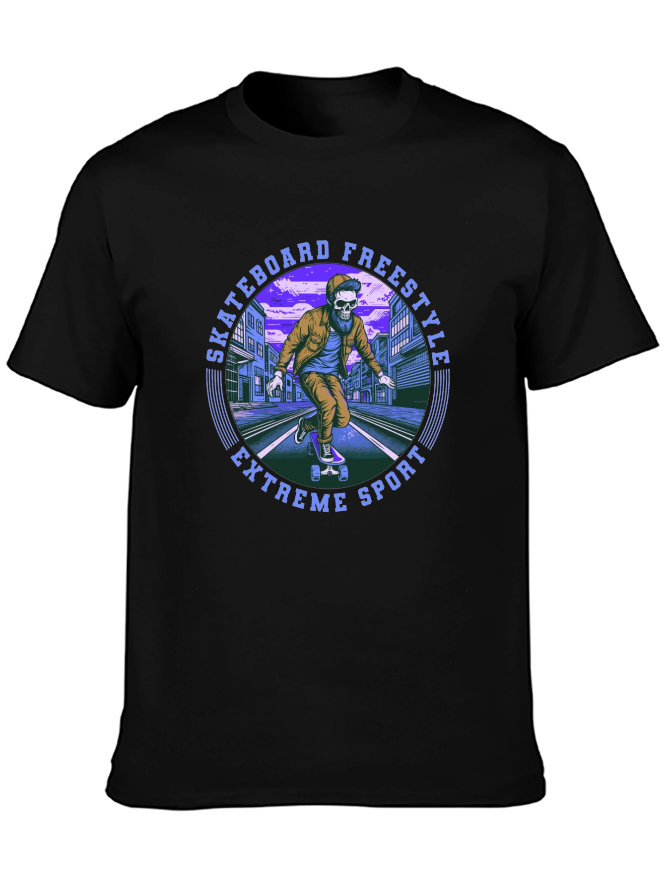 Skateboard Freestyle Graphic Tee - Extreme Sport