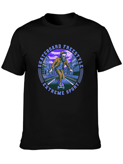 Skateboard Freestyle Graphic Tee - Extreme Sport