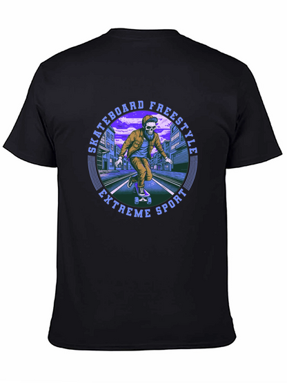 Skateboard Freestyle Graphic Tee - Extreme Sport
