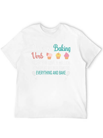 Procrasti-Baking T-Shirt: Funny Baker Tee