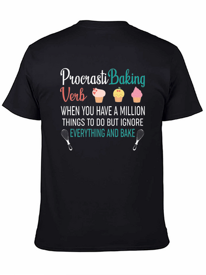 Procrasti-Baking T-Shirt: Funny Baker Tee