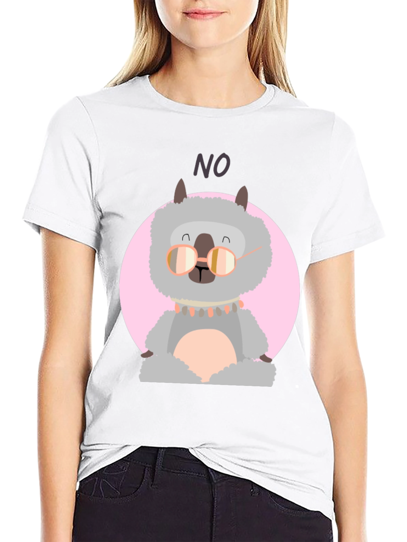 Llama No T-Shirt - Funny Alpaca Graphic Tee