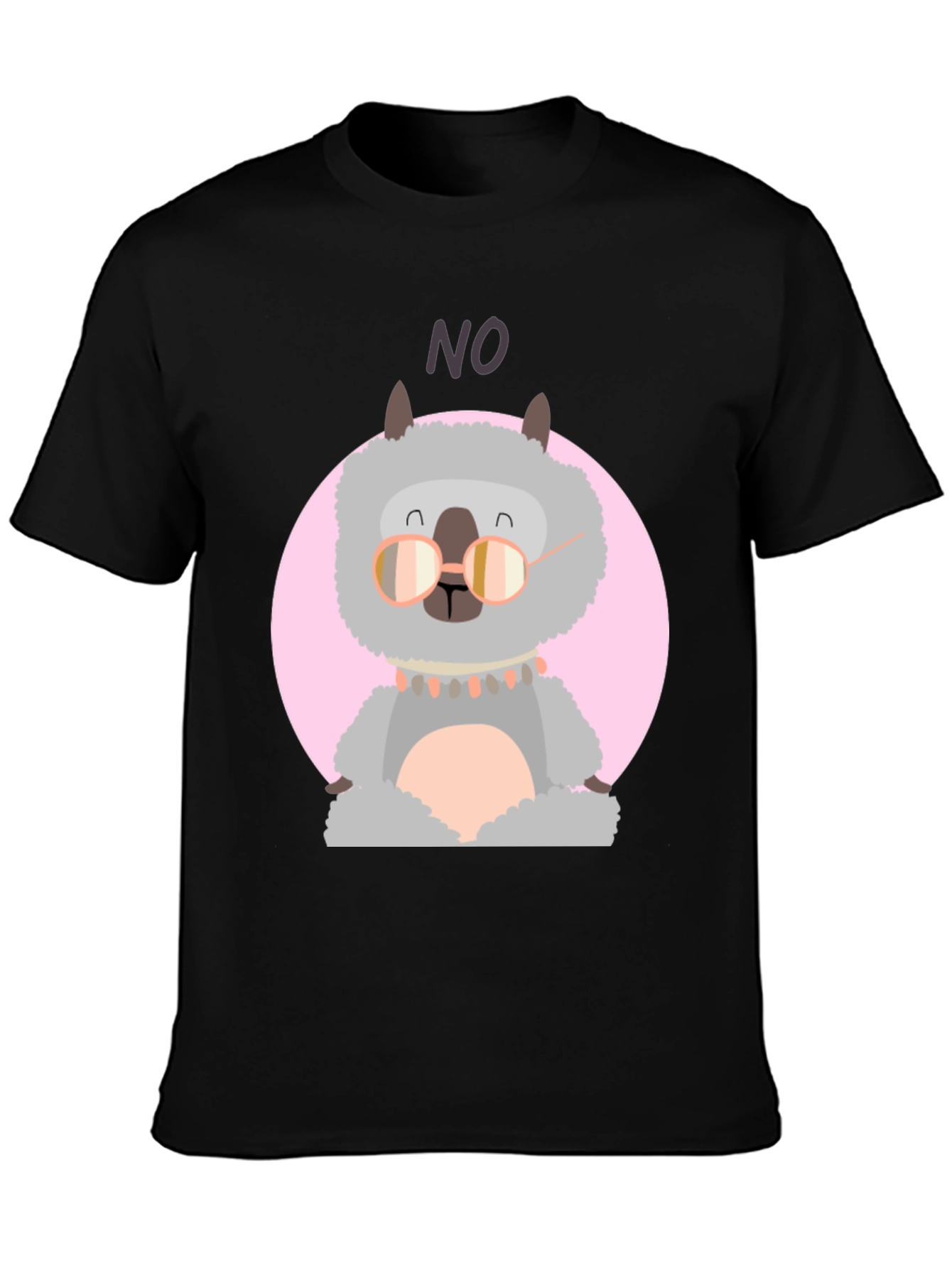 Llama No T-Shirt - Funny Alpaca Graphic Tee
