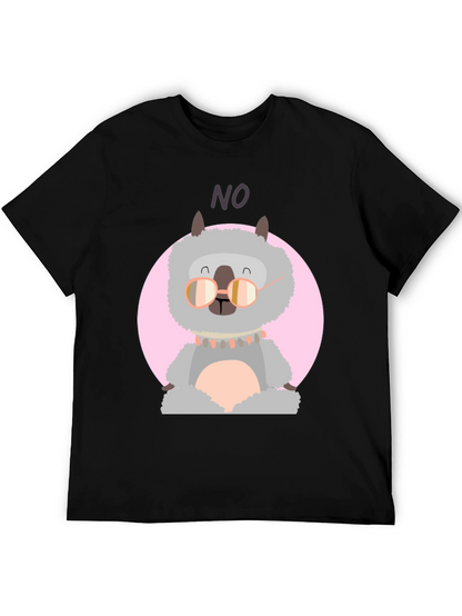 Llama No T-Shirt - Funny Alpaca Graphic Tee