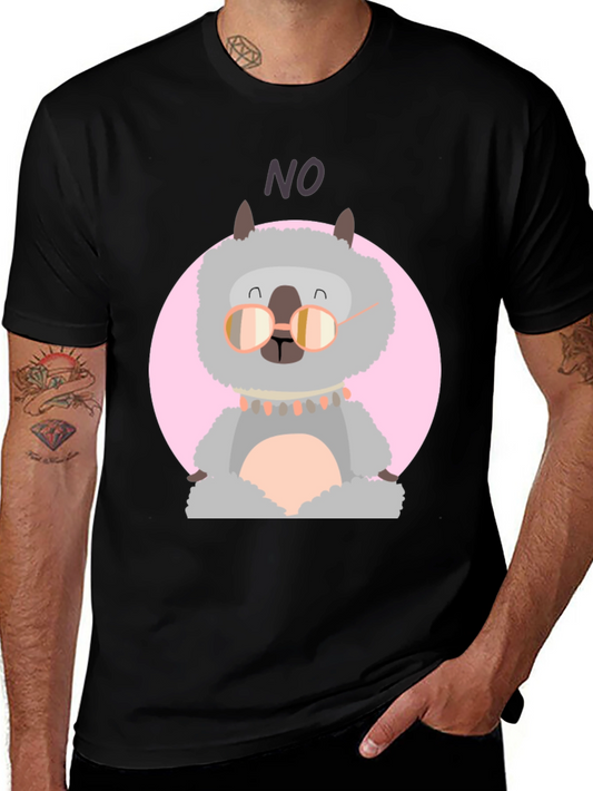 Llama No T-Shirt - Funny Alpaca Graphic Tee