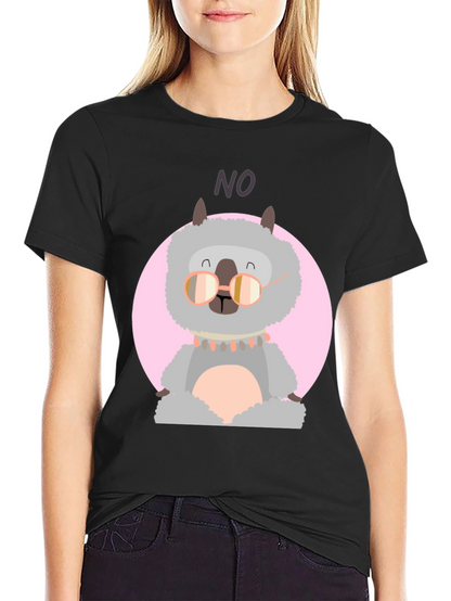 Llama No T-Shirt - Funny Alpaca Graphic Tee