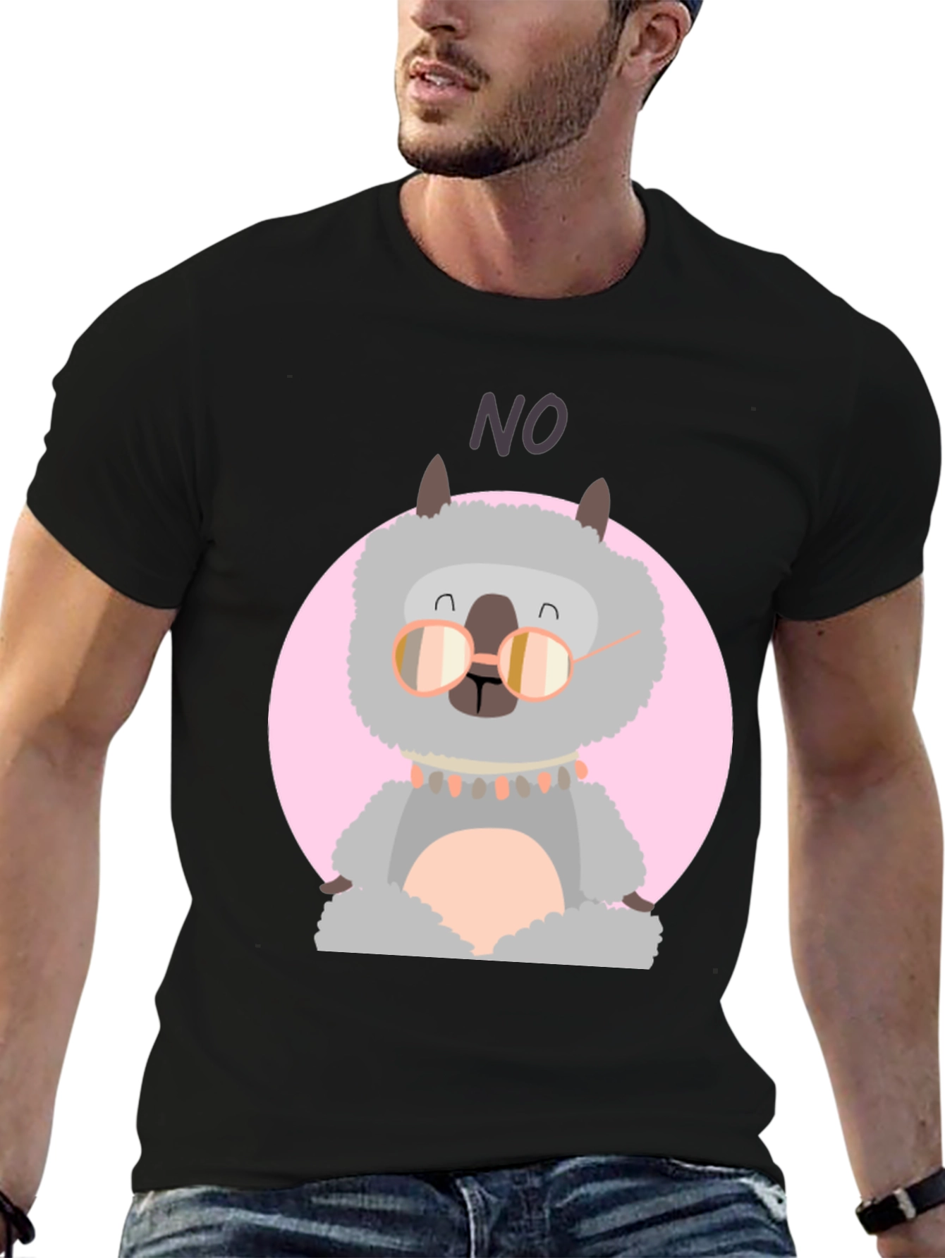 Llama No T-Shirt - Funny Alpaca Graphic Tee