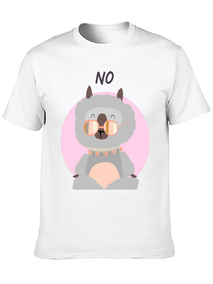 Llama No T-Shirt - Funny Alpaca Graphic Tee