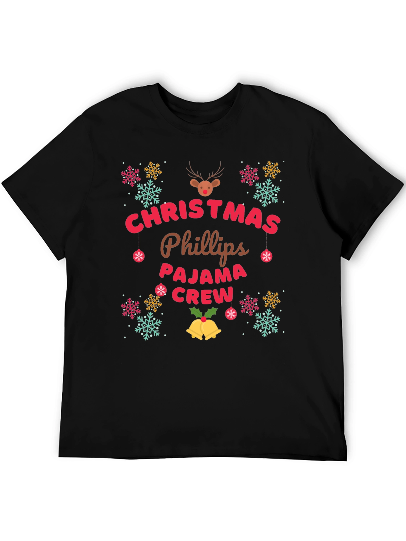 Christmas Phillips Pajama Crew T-Shirt
