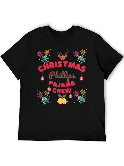 Christmas Phillips Pajama Crew T-Shirt